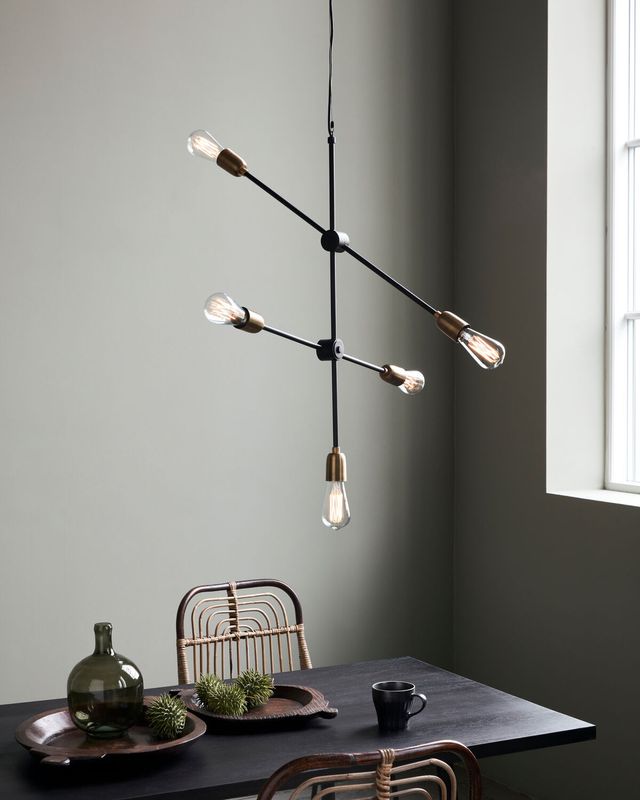 House Doctor Molecular Lampa Svart/Mässing