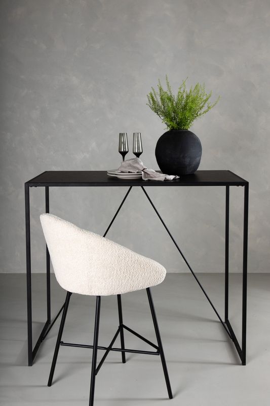 Venture Home Brea Bord - Stilrent barbord i svart MDF och stål