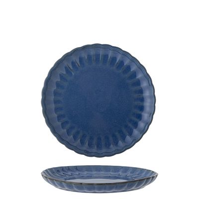 Bloomingville Latina Tallrik, Blå, Stengods 20 cm 6-pack
