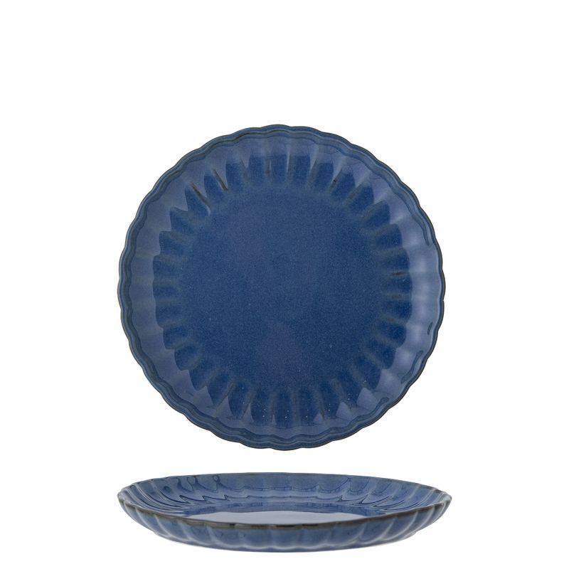 Bloomingville Latina Tallrik, Blå, Stengods 20 cm 6-pack