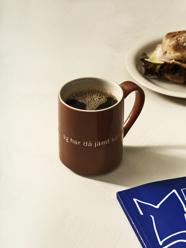 Design House Stockholm Astrid Lindgren Brun Mugg "Ja det är inte klokt, jag har då.." Nr. 27