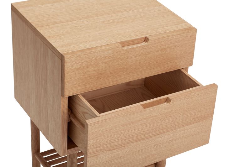 Hübsch Acorn sängbord natur 40 x 35 x H70 cm