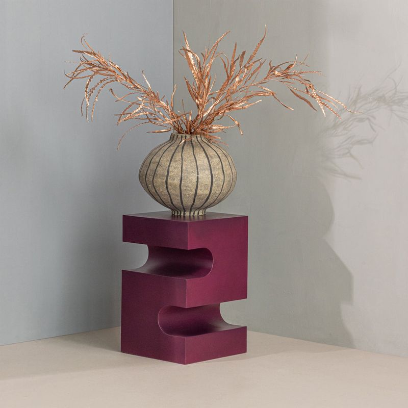 WOOOD Jessa Sidobord i Metall - Lila och Brun