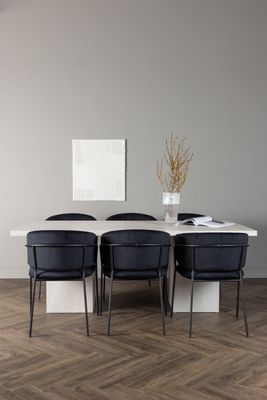 Venture Home Matgrupp Olga med stolarna Selma