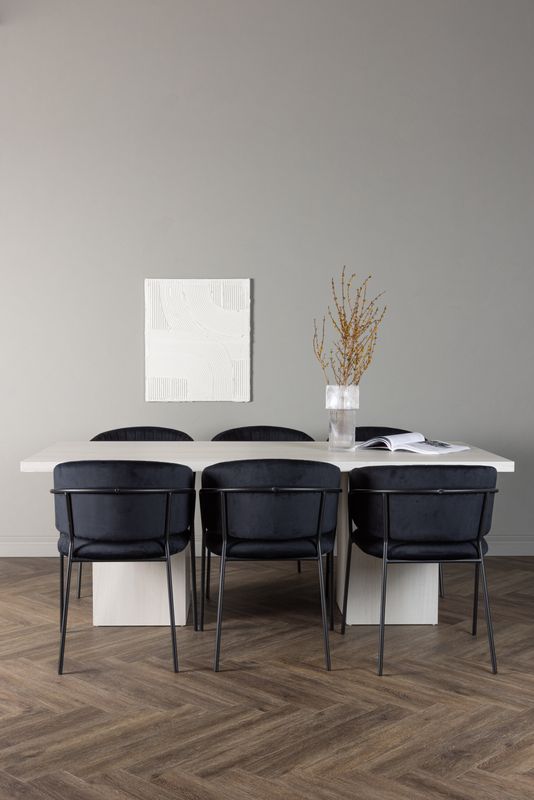 Venture Home Matgrupp Olga med stolarna Selma