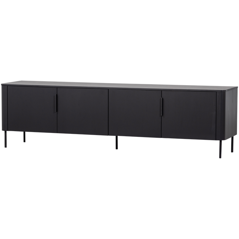 WOOOD Gunnar TV-bänk 200 cm Matt Svart FSC-certifierad