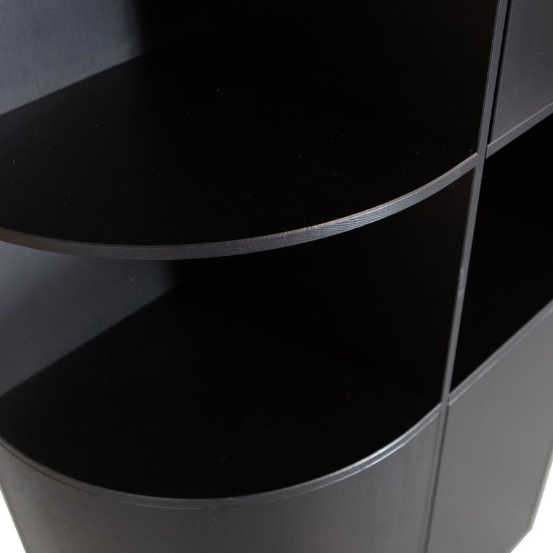 WOOOD Finca Förvaringsskåp Vänster 78 cm Djupsvart FSC-certifierad