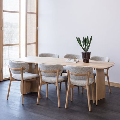 WOOOD Udar Matstol Natur med Träram 2 st