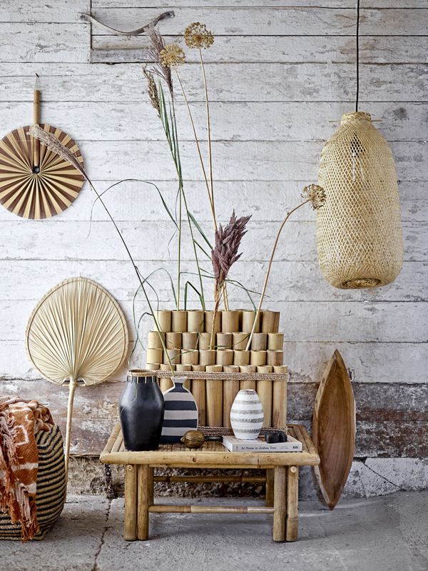 Bloomingville Evert Taklampa, Natur, Bambu, Ø25xH65 cm
