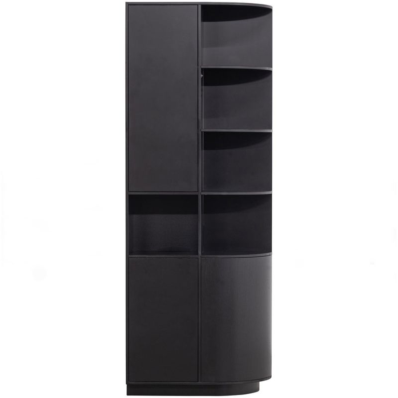 WOOOD FINCA Förvaringsskåp Höger 78 cm Tall Djupsvart