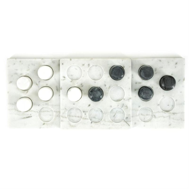 By Boo Tic Tac Toe Flerfärgad i Marmor