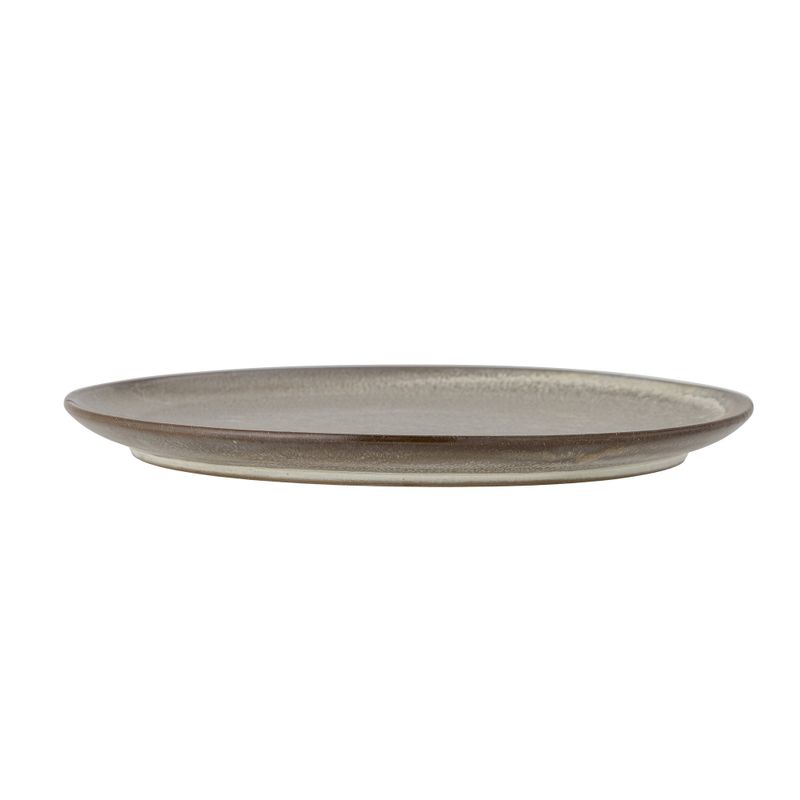 Bloomingville Nohr Tallrik 28 cm, Brun, Stengods, 12-pack