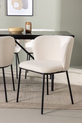 Venture Home Matgrupp Astrid med stolarna Edina