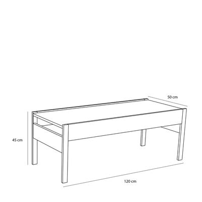 Hübsch Forma Soffbord Natur 120x51xh45cm