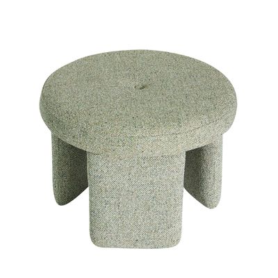 Hübsch Rocco puff ljusgrön ø54xh41 cm