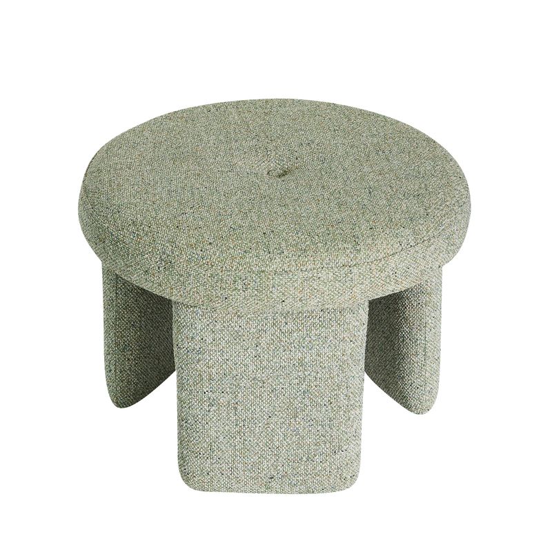 Hübsch Rocco puff ljusgrön ø54xh41 cm