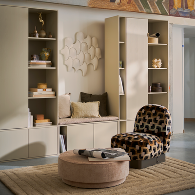 vtwonen SETTLE DOWN TV-bänk/Bänk 108 cm Dust med sittdyna [FSC]