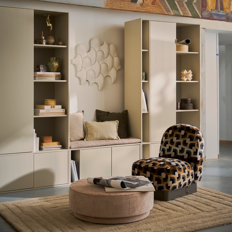 vtwonen SETTLE DOWN TV-bänk/Bänk 108 cm Dust med sittdyna [FSC]