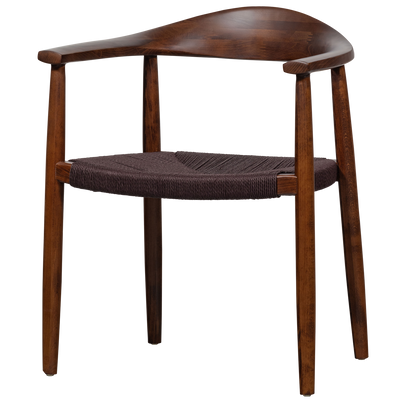 vtwonen Embrace matstol med flätad sits i bokträ mörkbrun 2 st