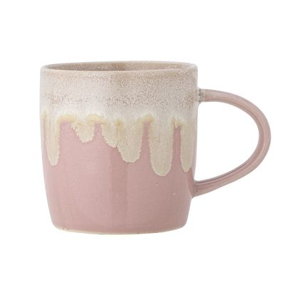 Bloomingville Louisa Kopp, Rose, Stengods - 6-pack