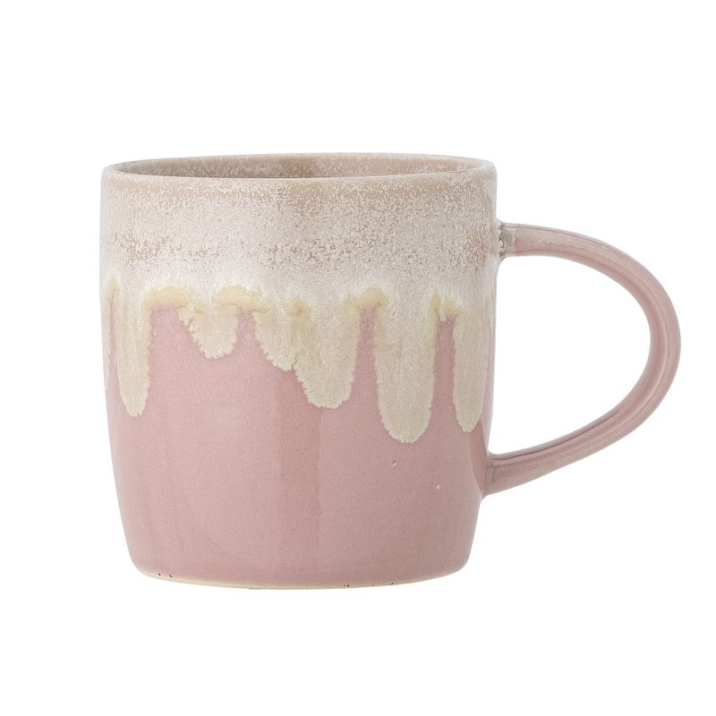 Bloomingville Louisa Kopp, Rose, Stengods - 6-pack