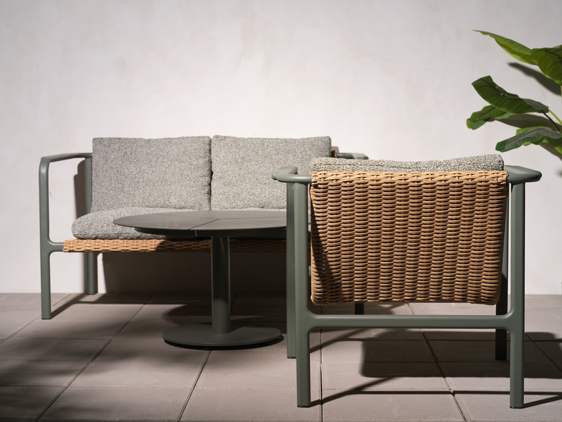 Brafab Motty 2-sits soffa Nordic green / Teddy Verde