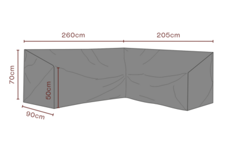 Brafab Möbelskydd Hörnsoffa 205/260x90 cm Premium