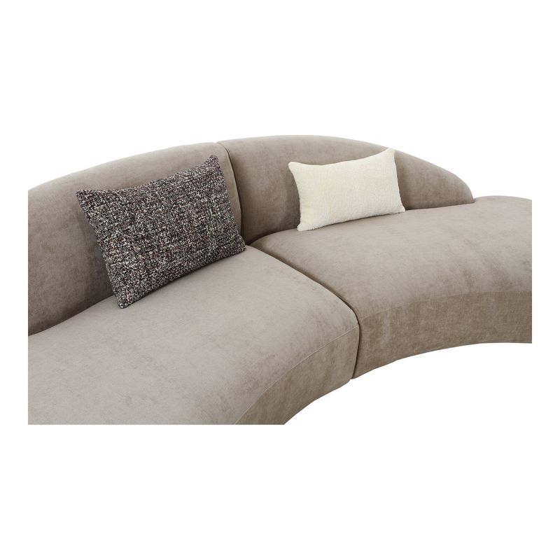 House Nordic Venice Soffa - Chenille, 2 Kuddar, Naturlig