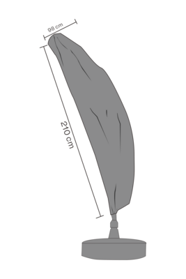 Brafab Parasollskydd Easy Sun 265x75 cm Waterproof