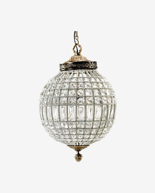 Nordal Crystal lampa med glasprismor, medium