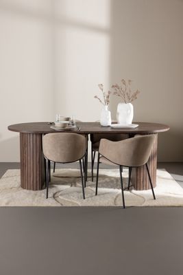 Venture Home Härön Matbord med Evelina Matstol