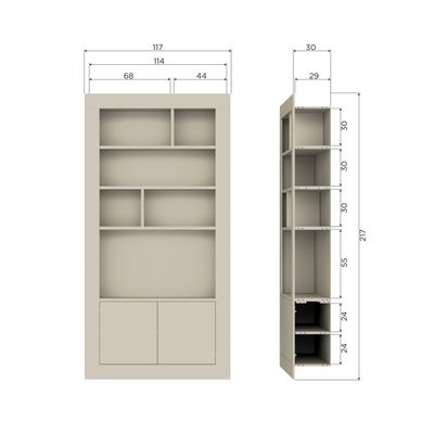 Väggskåp vtwonen Wallcover 117 cm Furu [FSC]