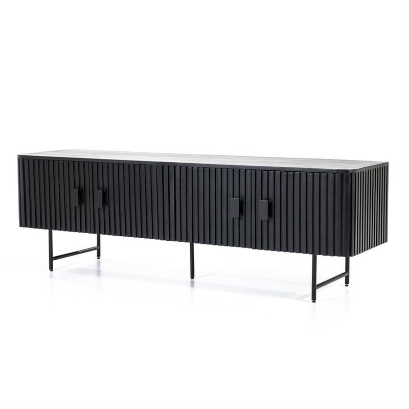 Eleonora TV-bänk Remi 4drs - Svart