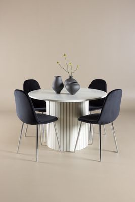 Venture Home Härön Matbord med Polar Matstolar