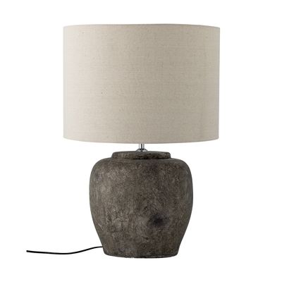 Bloomingville Isabelle bordslampa, grå, stengods