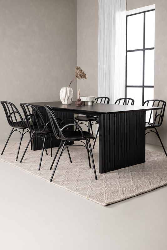 Venture Home Matgrupp Vail med stolarna Dyrön