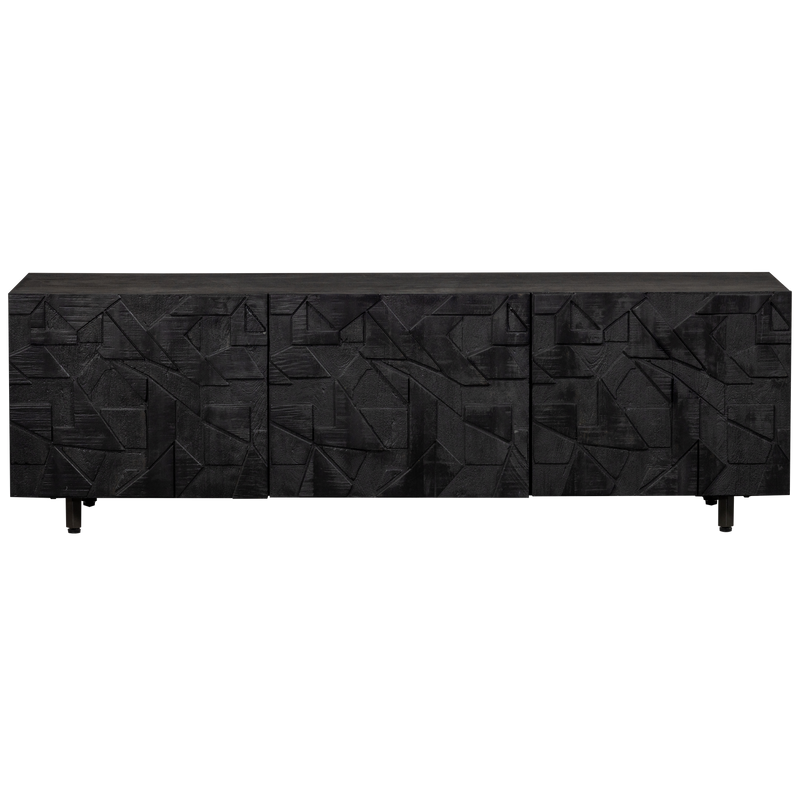 WOOOD COUNTER TV-bänk i Mango - Svart