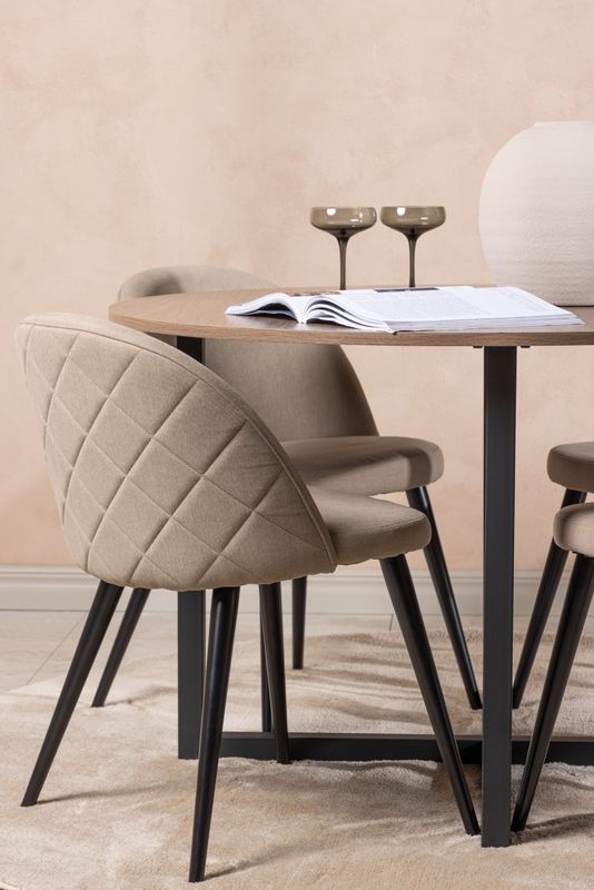 Venture Home Matgrupp Durango med 4st Matstolar Velvet