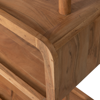 WOOOD Rattle Öppen Hylla i Naturligt Akaciahus