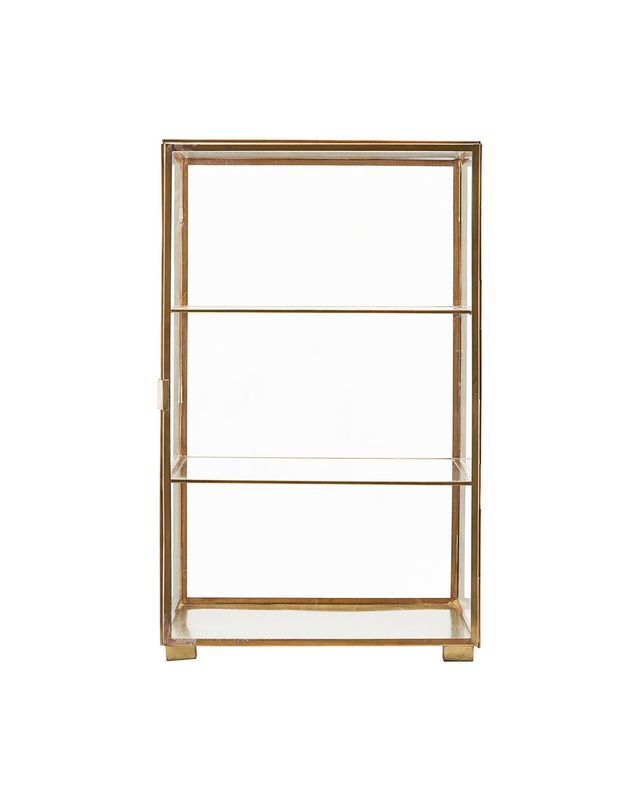 House Doctor Glass Skåp Mässing