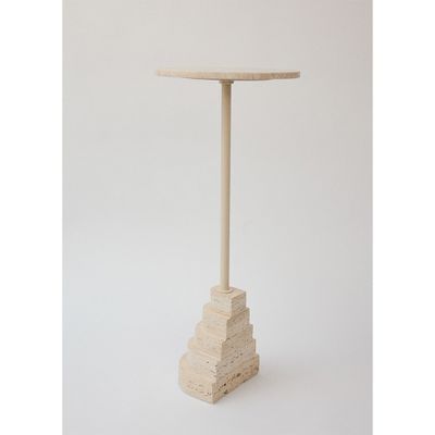 AYTM Solum Bord Light Sand, Travertin Ø32 cm