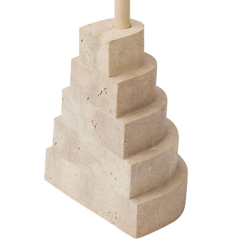 AYTM Solum Bord Light Sand, Travertin Ø32 cm