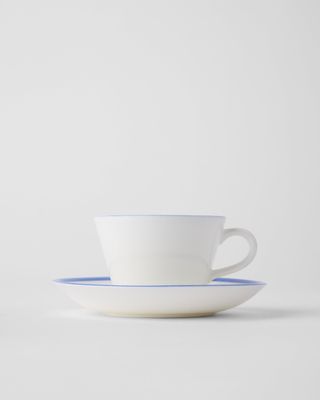 Gustavsbergs Porslinsfabrik Sommar Hav kaffekopp med fat konisk