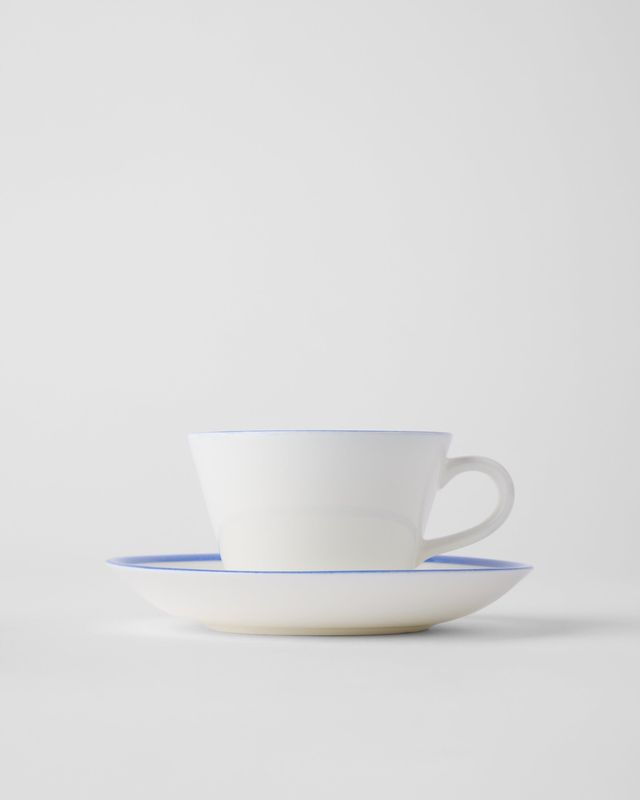 Gustavsbergs Porslinsfabrik Sommar Hav kaffekopp med fat konisk