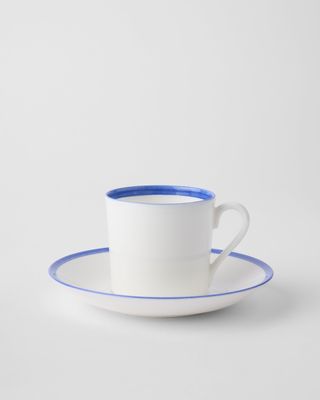 Gustavsbergs Porslinsfabrik Sommar Hav kaffekopp med fat rak