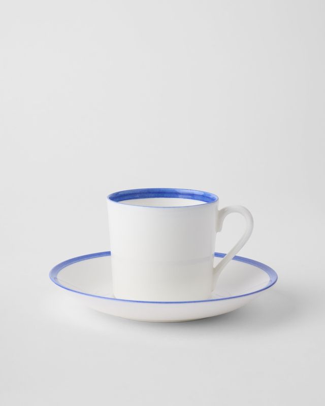 Gustavsbergs Porslinsfabrik Sommar Hav kaffekopp med fat rak