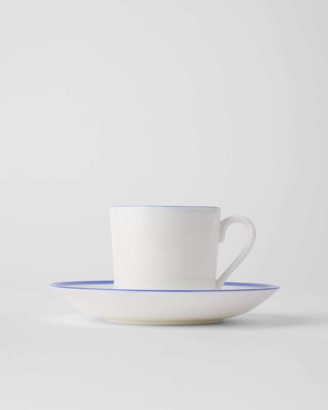 Gustavsbergs Porslinsfabrik Sommar Hav kaffekopp med fat rak