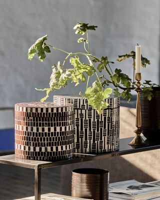 House Doctor Lango Förvaringslådor Brun/Natur