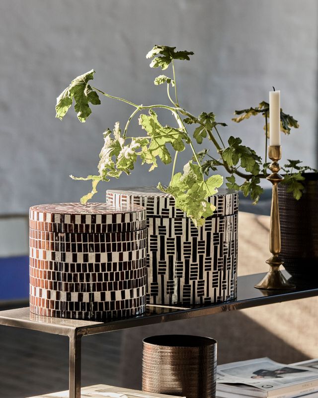 House Doctor Lango Förvaringslådor Brun/Natur