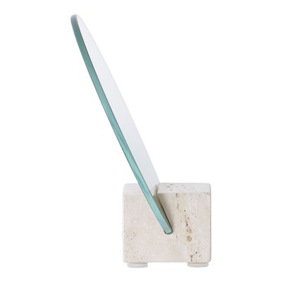 House Nordic Bordsspegel i Beige Travertin 18 cm